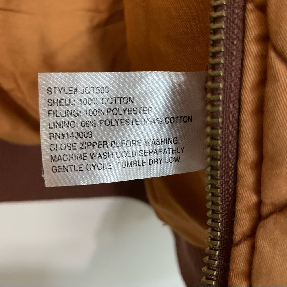 Coco & Shay Quilted Desert Orange Jacket L - Picture 4 of 10